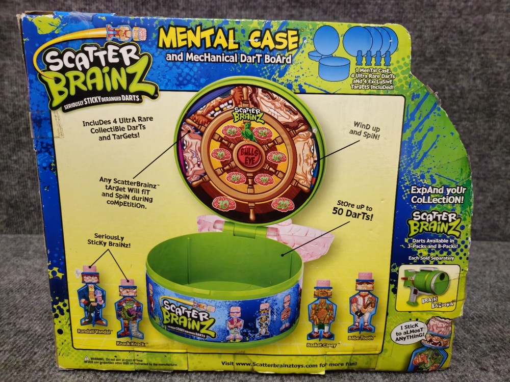 Scatter Brainz MENTAL CASE and MECHANICAL DART BOARD