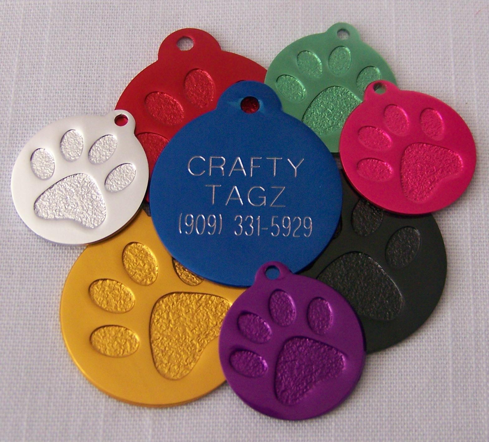CUSTOM ENGRAVED PERSONALIZED PET TAG ID DOG CAT NAME TAGS DOUBLE SIDE