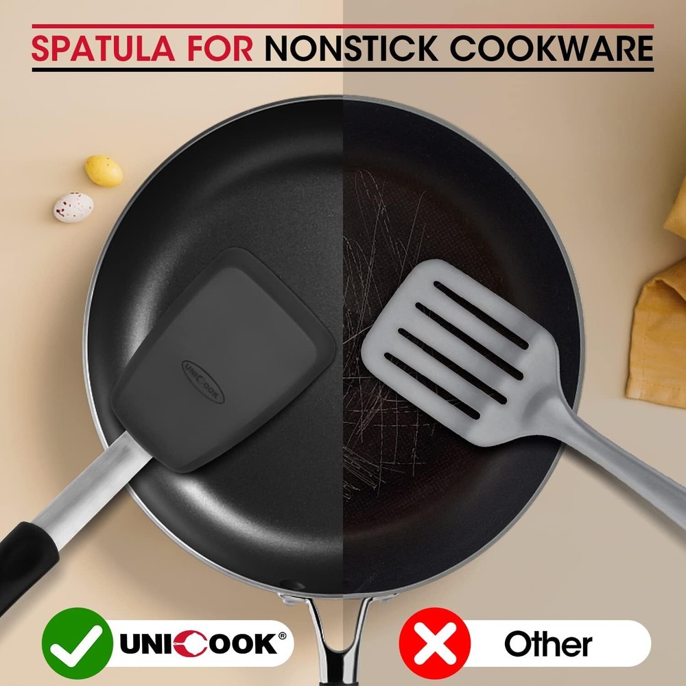 2 Pack Flexible Silicone Spatula, Turner