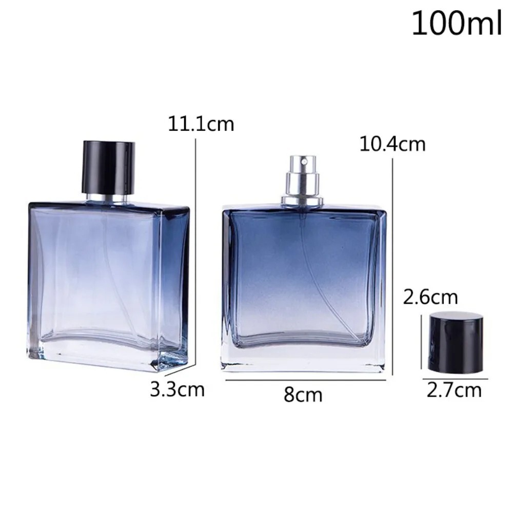 Empty Refillable Travel Glass Perfume Bottle With Spray Atomizer US