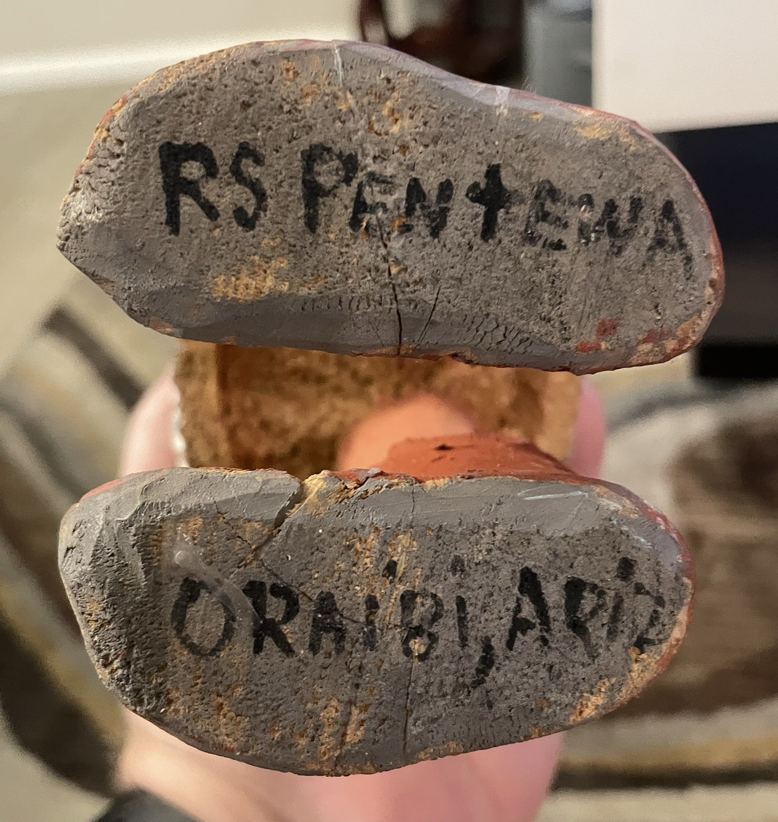 Vintage R.S. Pentewa Kachina Doll Pair, Hopi, Signed