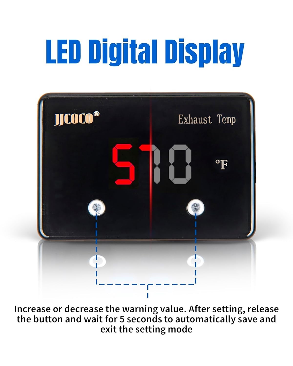 Waterproof Exhaust Gas Temperature EGT Gauge 1832 ℉ Pyrometer Kit 12V