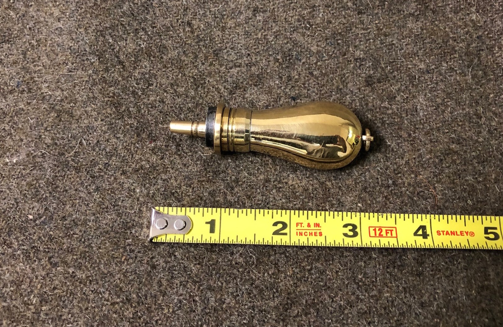 Miniature Brass Priming Flask for Flintlocks