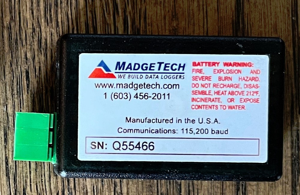 Madgetech Volt101A 160mV Data Logger