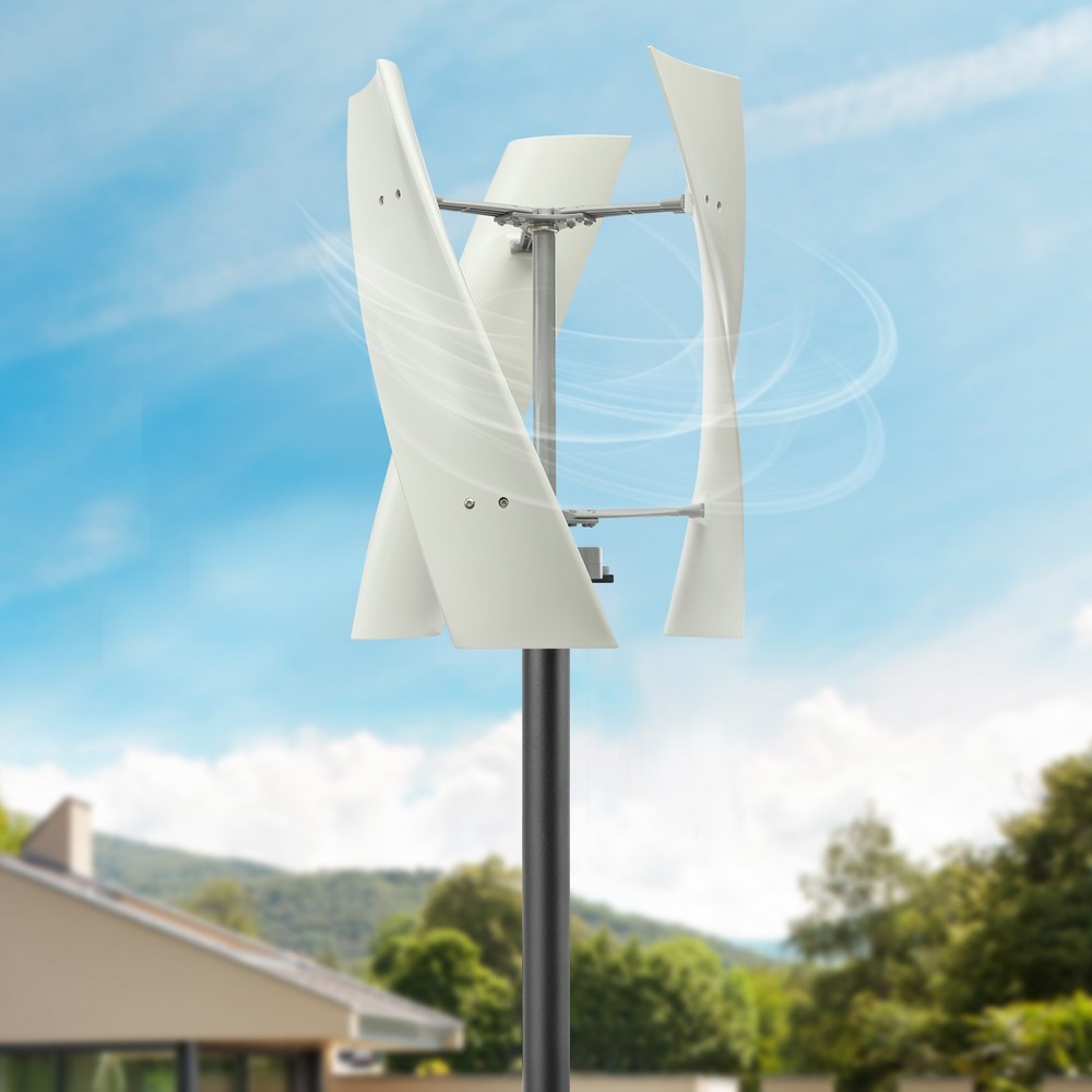 Vertical Axis Wind Turbine Generator with Controller Turbine Generator Kit