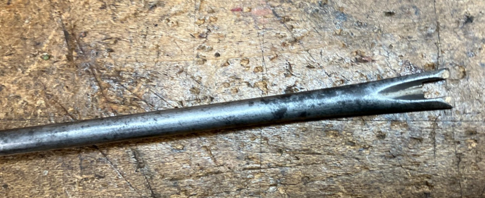 Long Vintage Split Tip Screwdriver Rosewood Handle