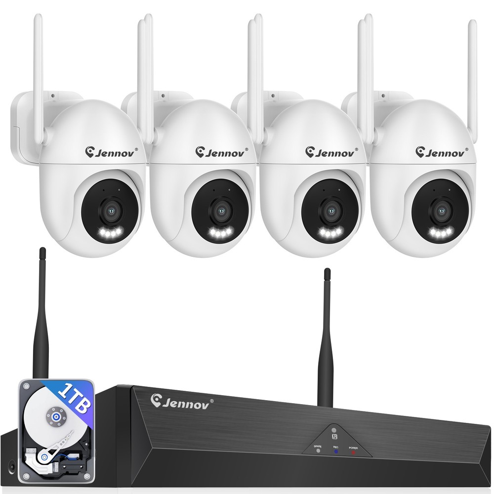 5MP WIFI Security Camera System Outdoor Wireless Audio Home NVR Auto-Tracking