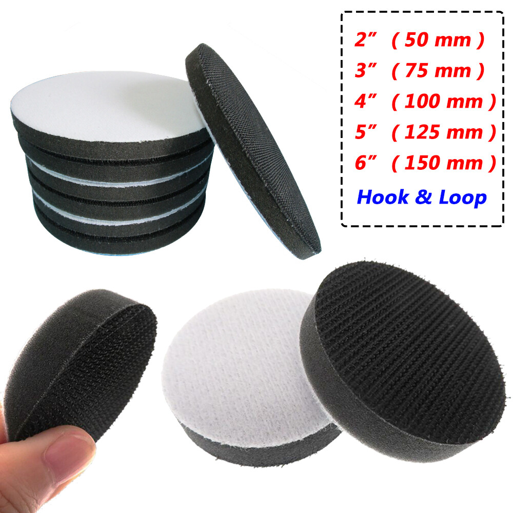 Hook & Loop Sponge Interface Pad Ø 2/3/4/5/6 inch for Sanding Disc Backing Pads