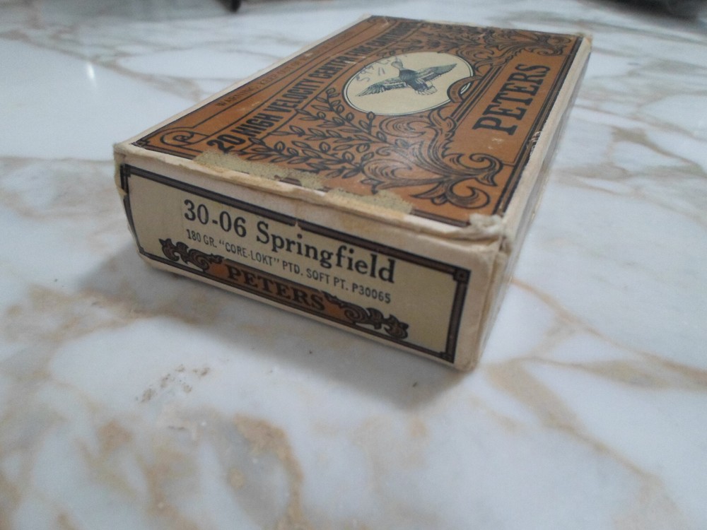 Peters 30-06 Springfield 180 Grain Core Lokt PTD Soft Point Empty Box