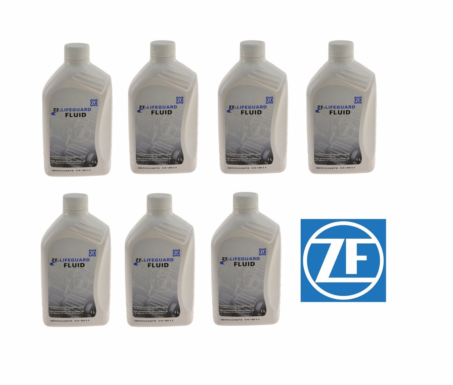 NEW 7-Liters OEM ZF Lifeguard 6 Automatic Transmission Fluid S671090255