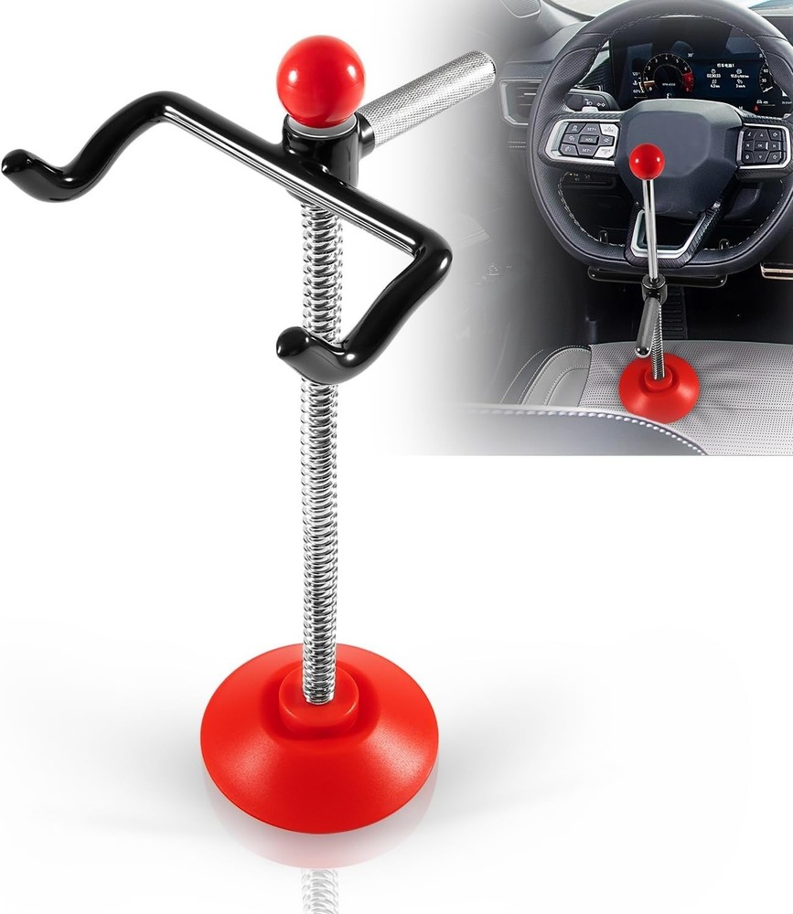 Adjustable Steering Wheel Lock Tool for Car Truck Van Universal Alignment Secure