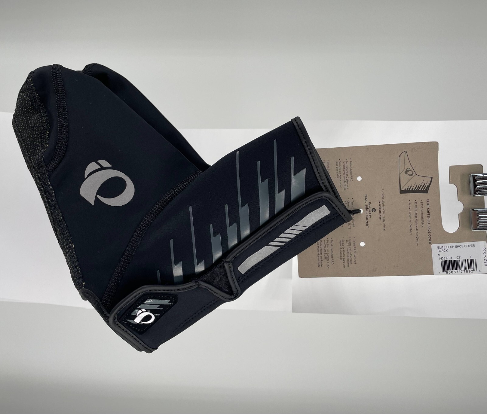 Pearl Izumi Elite Softshell Shoe Cover Small 888687776926 Black Cycling NWT