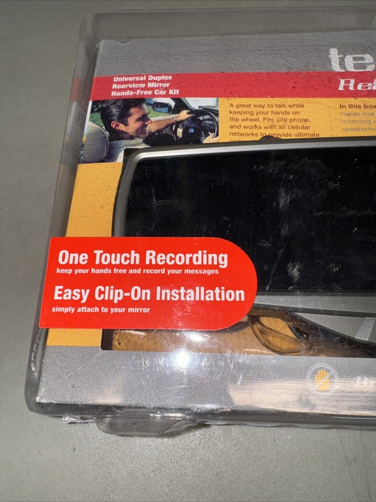 Tecno Reflector Universal Duplex Rearview Mirror Hands-Free Car Kit READ ISSUES