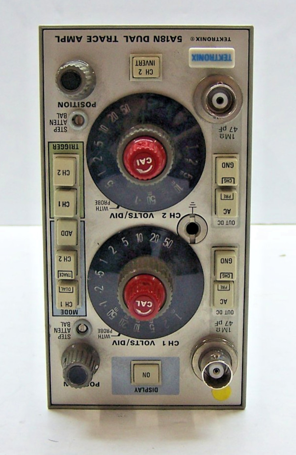 Tektronix 5A18N Dual-Trace Amplifier Plug-In Module