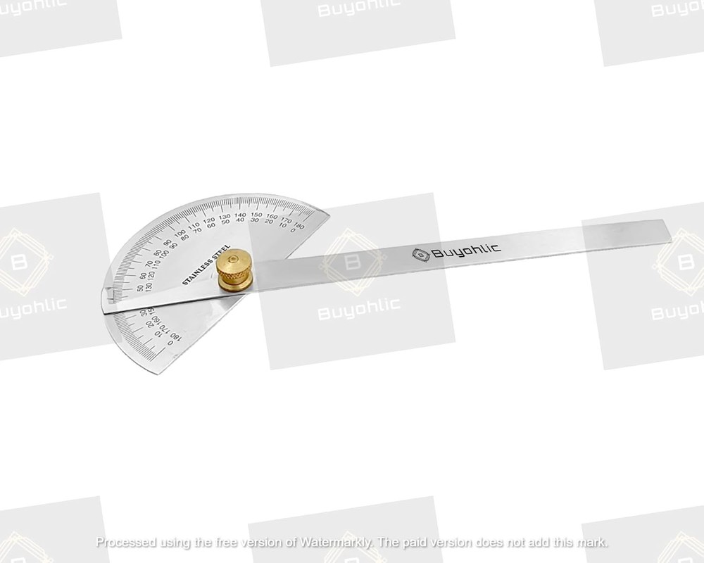 Stainless Steel Protractor 0-180 degrees Machine Tools (Degree Protractor)