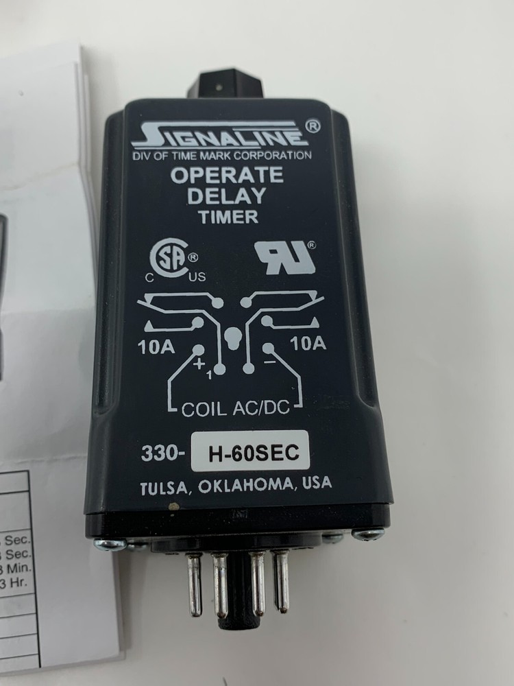 Time Mark 330-H-60SEC Operate Delay Timer 1-60 Second 98084606