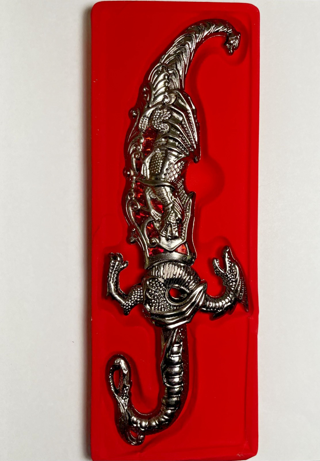 10" INLAY FANTASY DRAGON DAGGER W/ SHEATH Blade Knife Collectible Dagger Knife