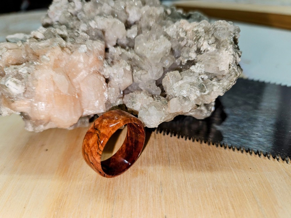 Solid Wood Ring. Stabalized Mesquite Burl. Size(s) 5-14