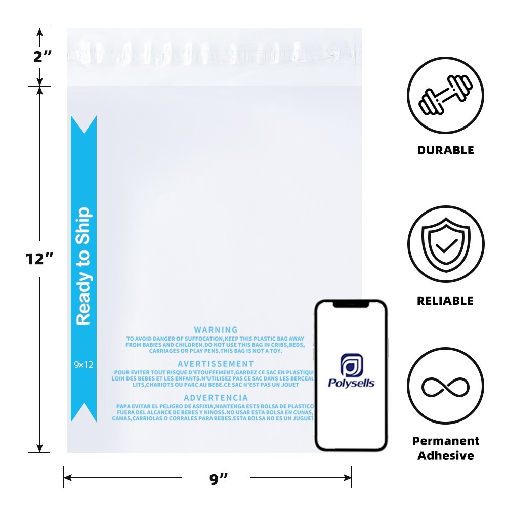 Clear Poly Bags with Suffocation Warning - 6x9,8x10,9x12,11x14,12x15,14x20,18x24