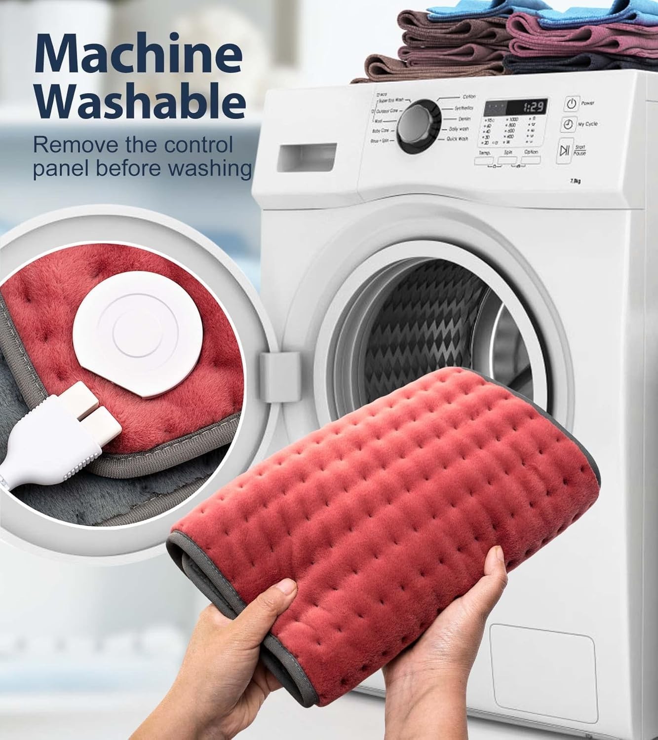 Heating pad for Back, Neck, Shoulder, Cramps and Leg Pain Relief,Heat Pads Gifts