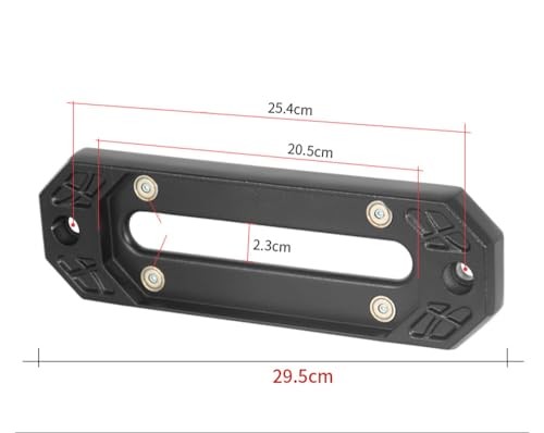 40CR Steel Hawse Fairlead with Magnetic Mount & Tow Hook - 20,000LBS Black