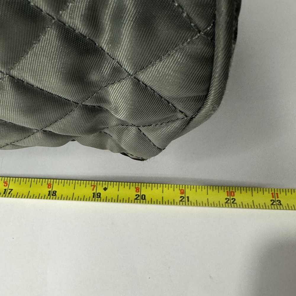 PUMA Quilted Duffel Bag Green Black