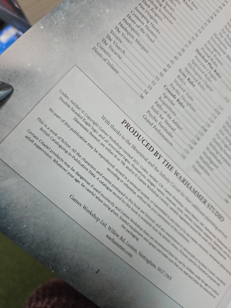 Games Workshop Warhammer 40K Codex: Aeldari Core Rules - 46-01