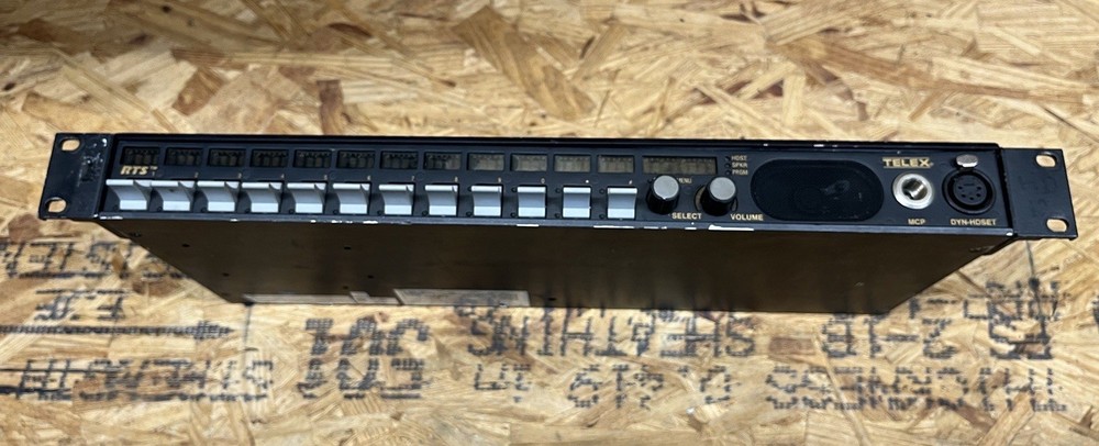 UNTESTED TELEX RTS KP12LK-5 BLACK 12 Position Lever Key Panel Intercom