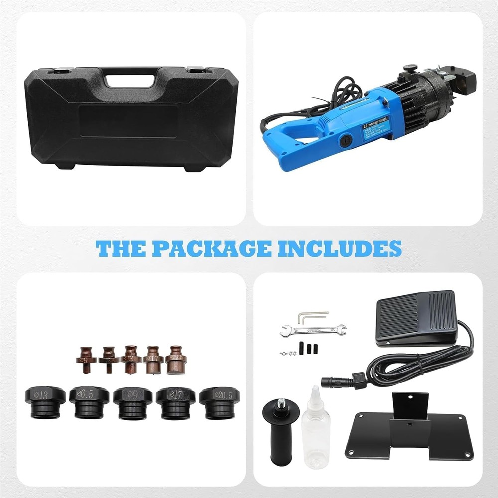 Jecoupoon Electric Hydraulic Hole Punch Tool