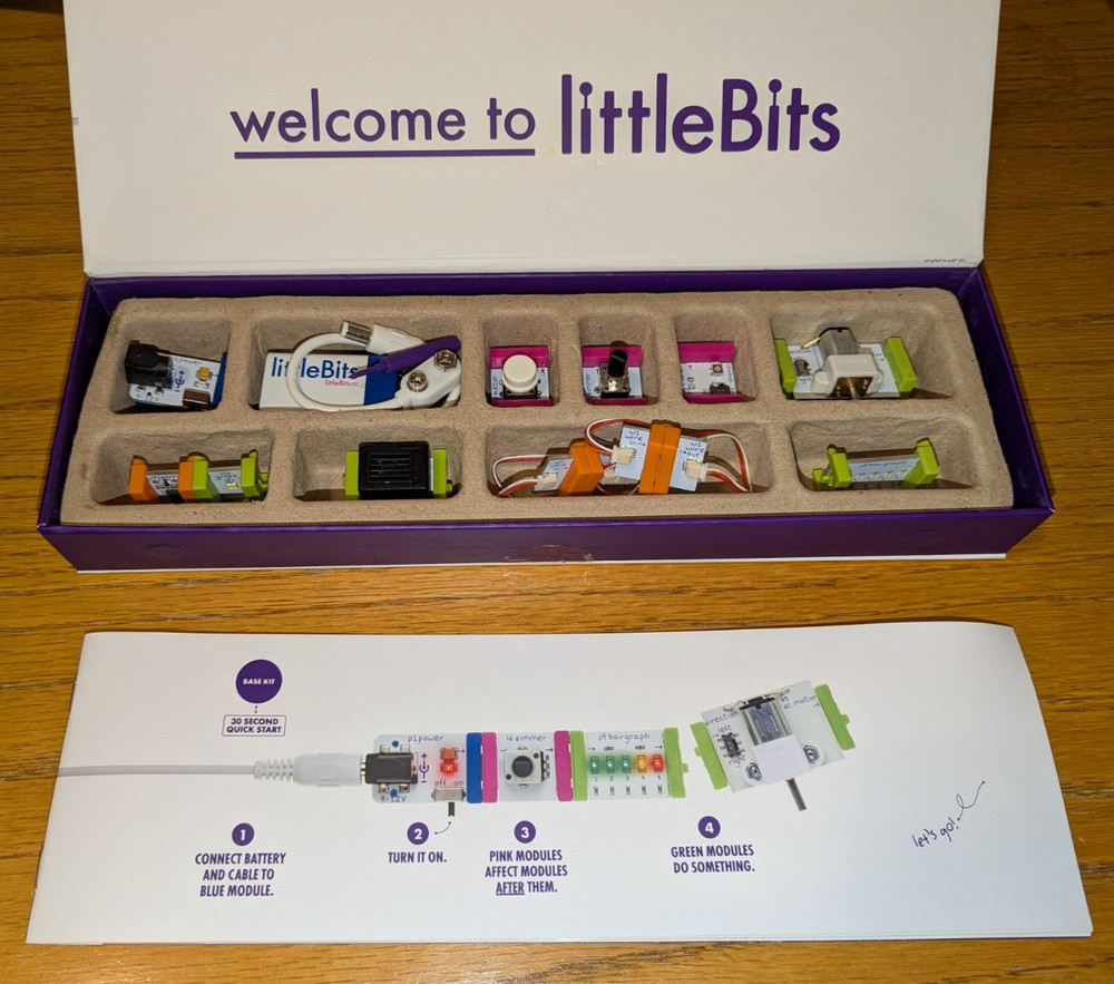 LittleBits Base Kit 10 Modules Learn Circuits In Seconds Build Projects STEM