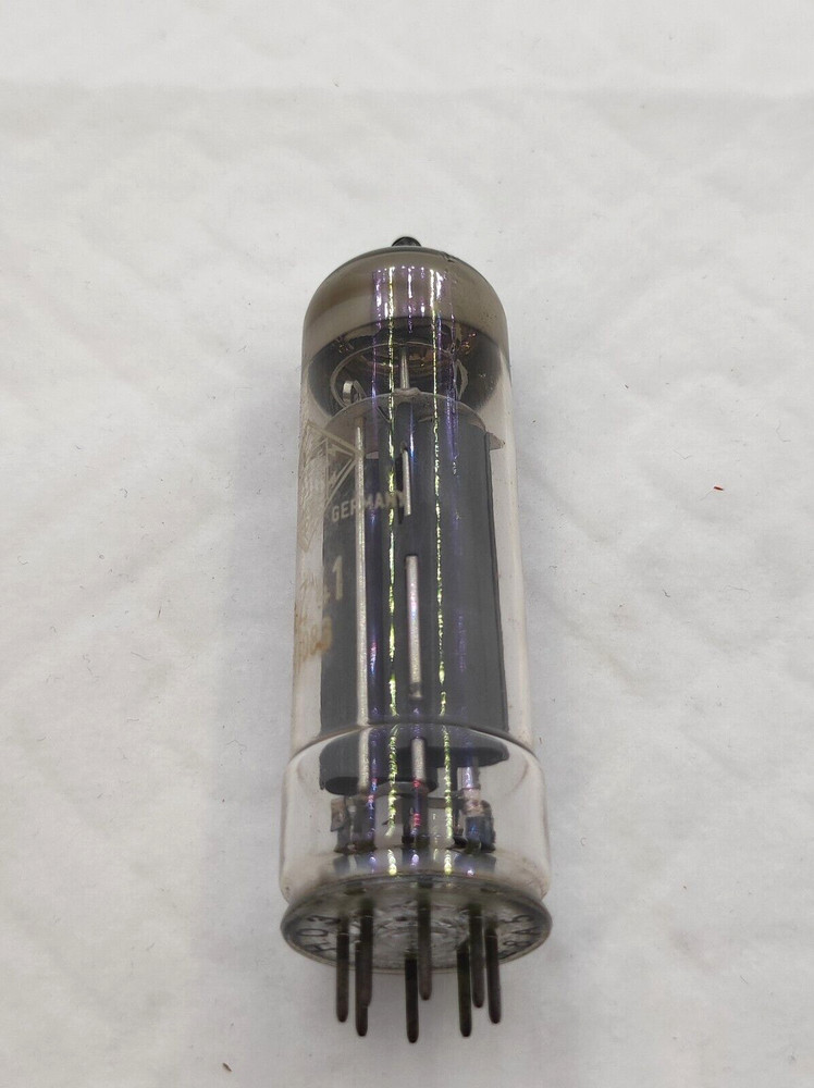 Telefunken AZ41 rectifier, NOS NIB, Siemens factory, bottom code, ring getter