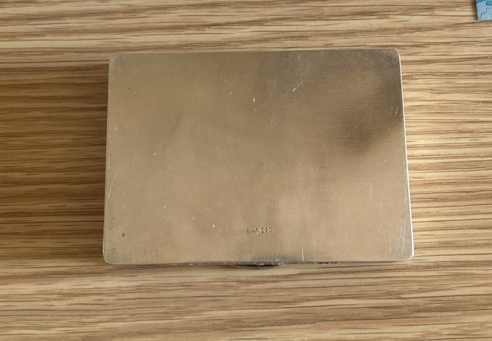 Antique German Silver Embossed Cigarette Case, Circa 1900