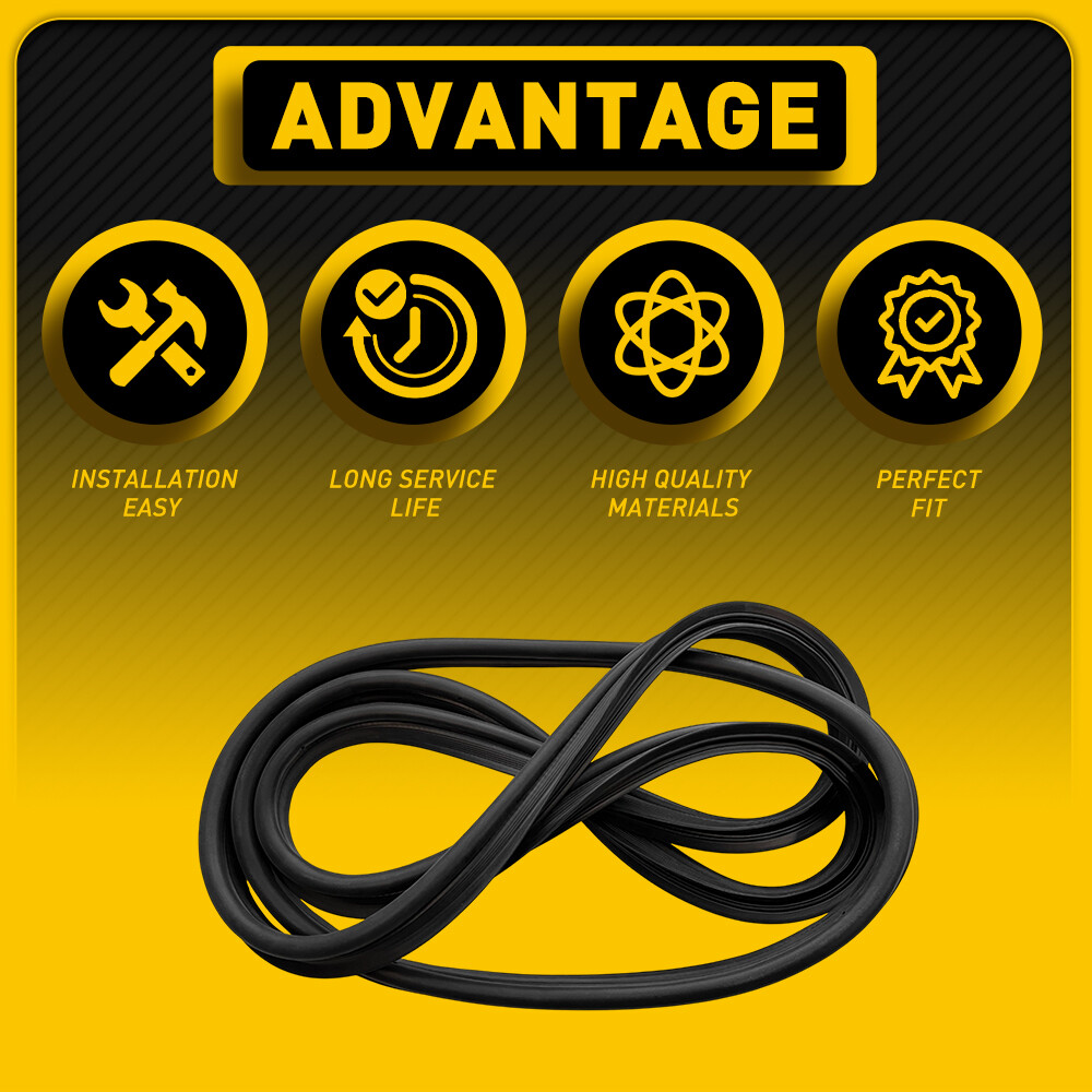 Weatherstrip Rear Trunk Lid Black Rubber For 2003-2008 Toyota Corolla Seal Strip