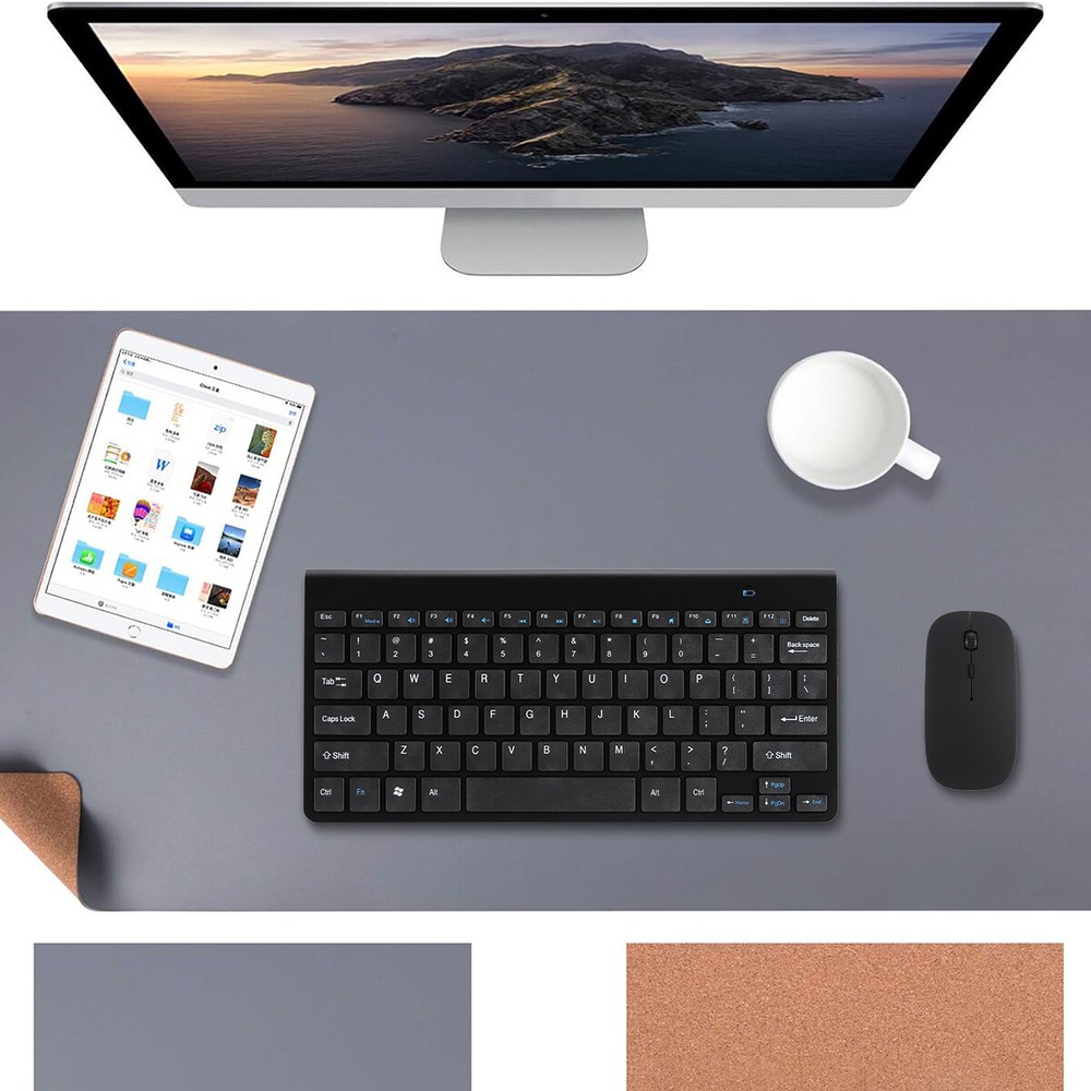 Mini Wireless Keyboard Mouse Set Ultrathin Waterproof For Mac Apple PC Computer