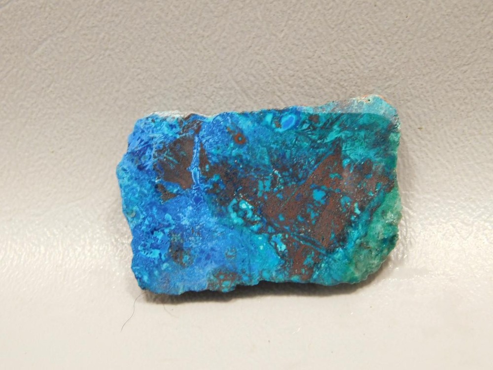 Chrysocolla Cuprite Shattuckite Unpolished Stone Slab Rough Rock #O7