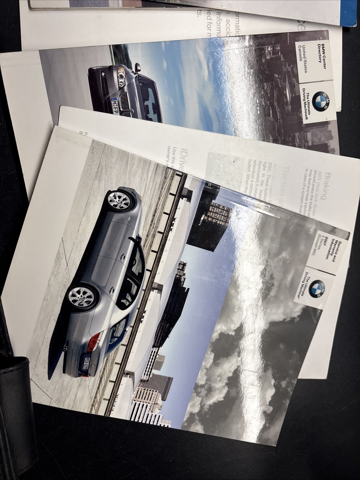 2007 BMW 528i 535i 550i 528xi 535xi Owners Manual Complete With Case