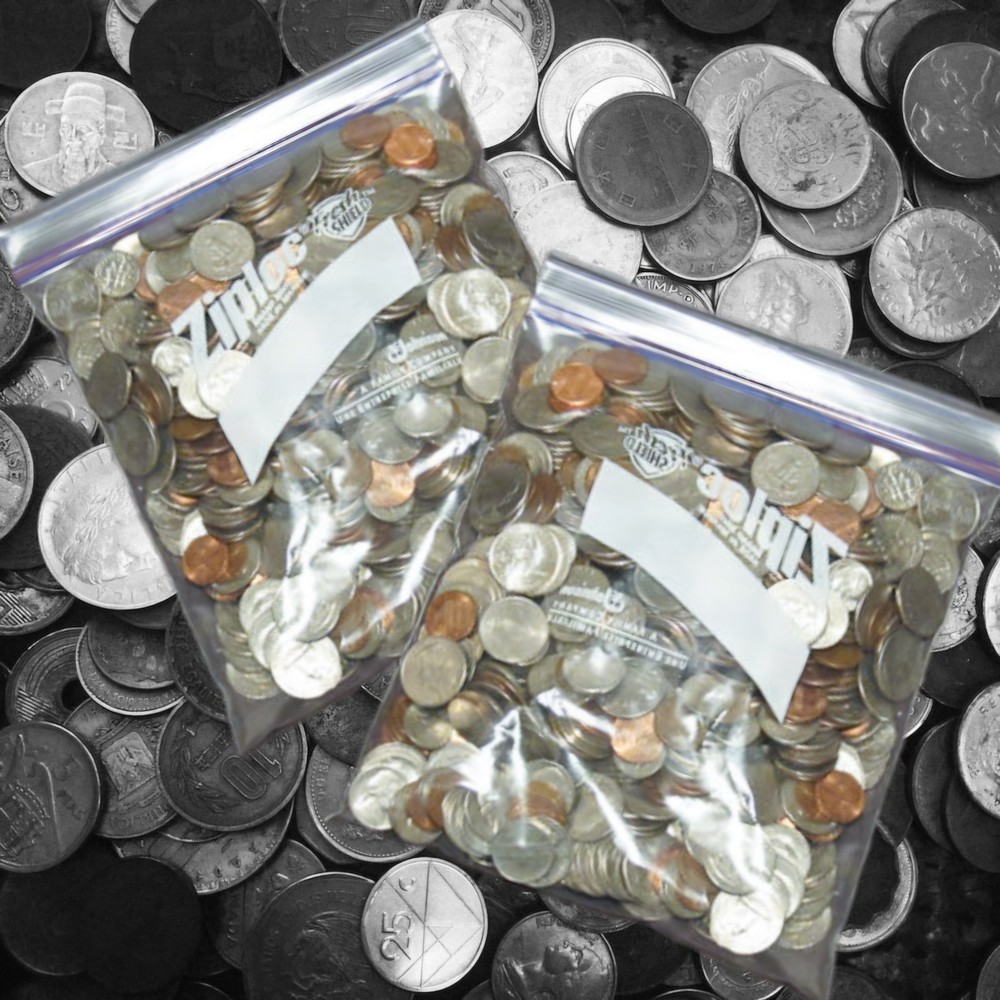 One Pound Mixed World Coins . Good Quality!