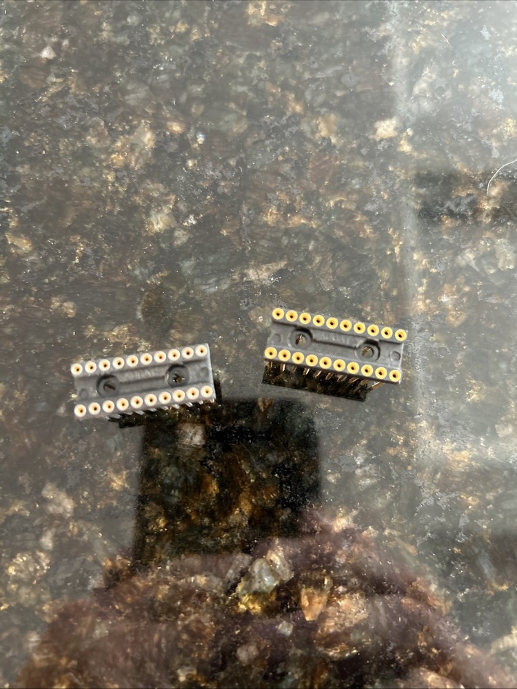 IC SOCKET, 20 PIN DIP SOCKET, WIRE WRAP, Screw Machine, Tin, Gold, 10 Pieces