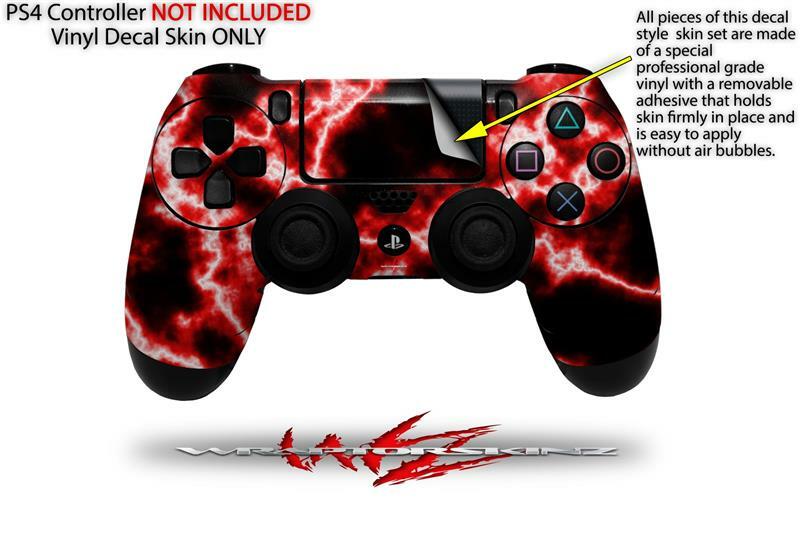 Skin for Playstation 4 Sony PS4 Controller Electrify Red