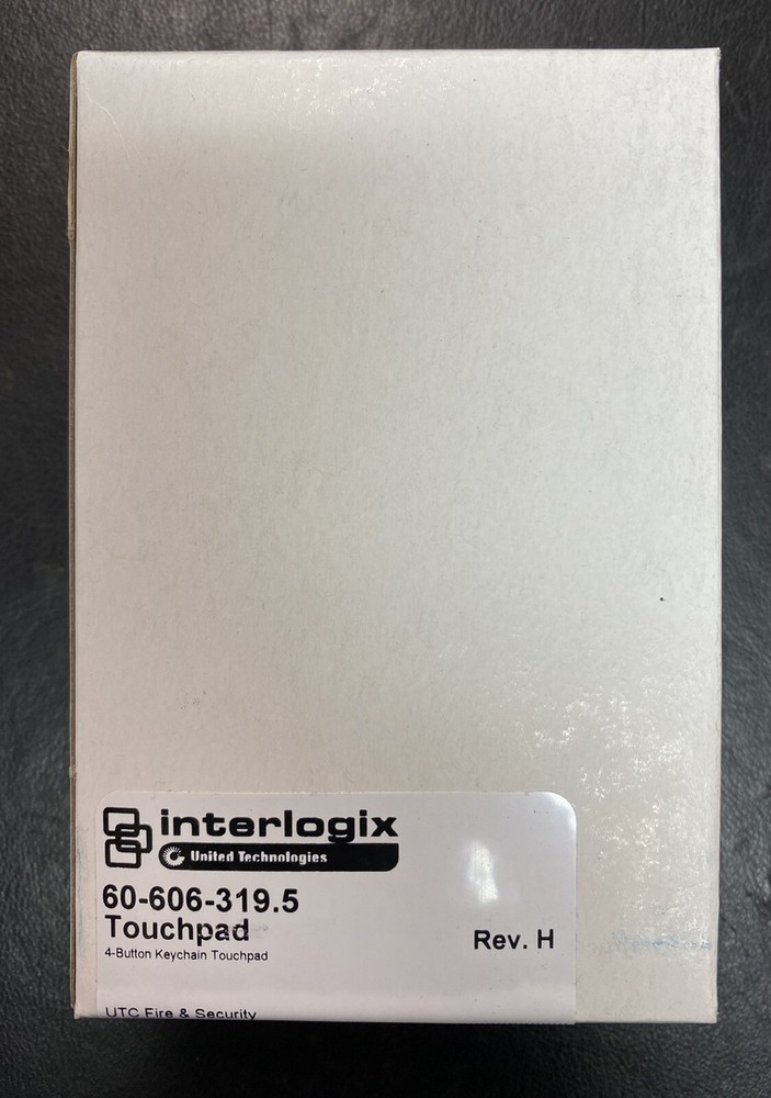 Interlogix 60-606-319.5  Four Button Keychain Touchpad / Rev. H