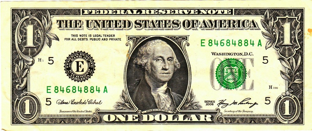 $1 2006 Fancy Serial E84684884A