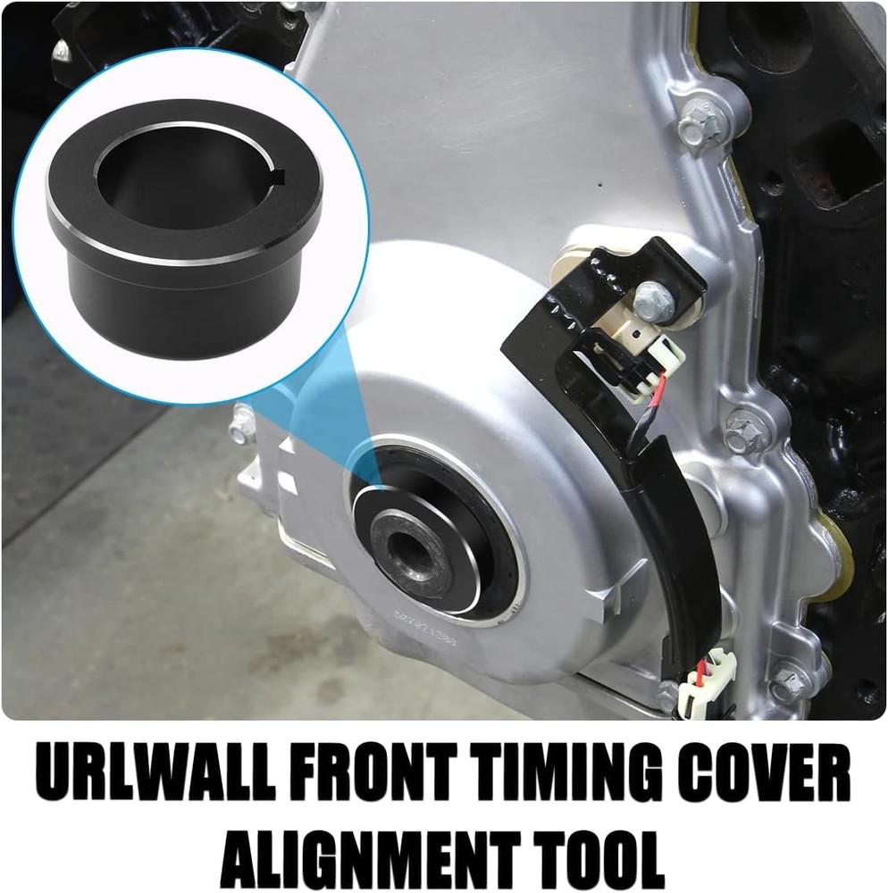 LS Timing Cover Alignment Tools & Seal Installer Kit, Front Rear Black