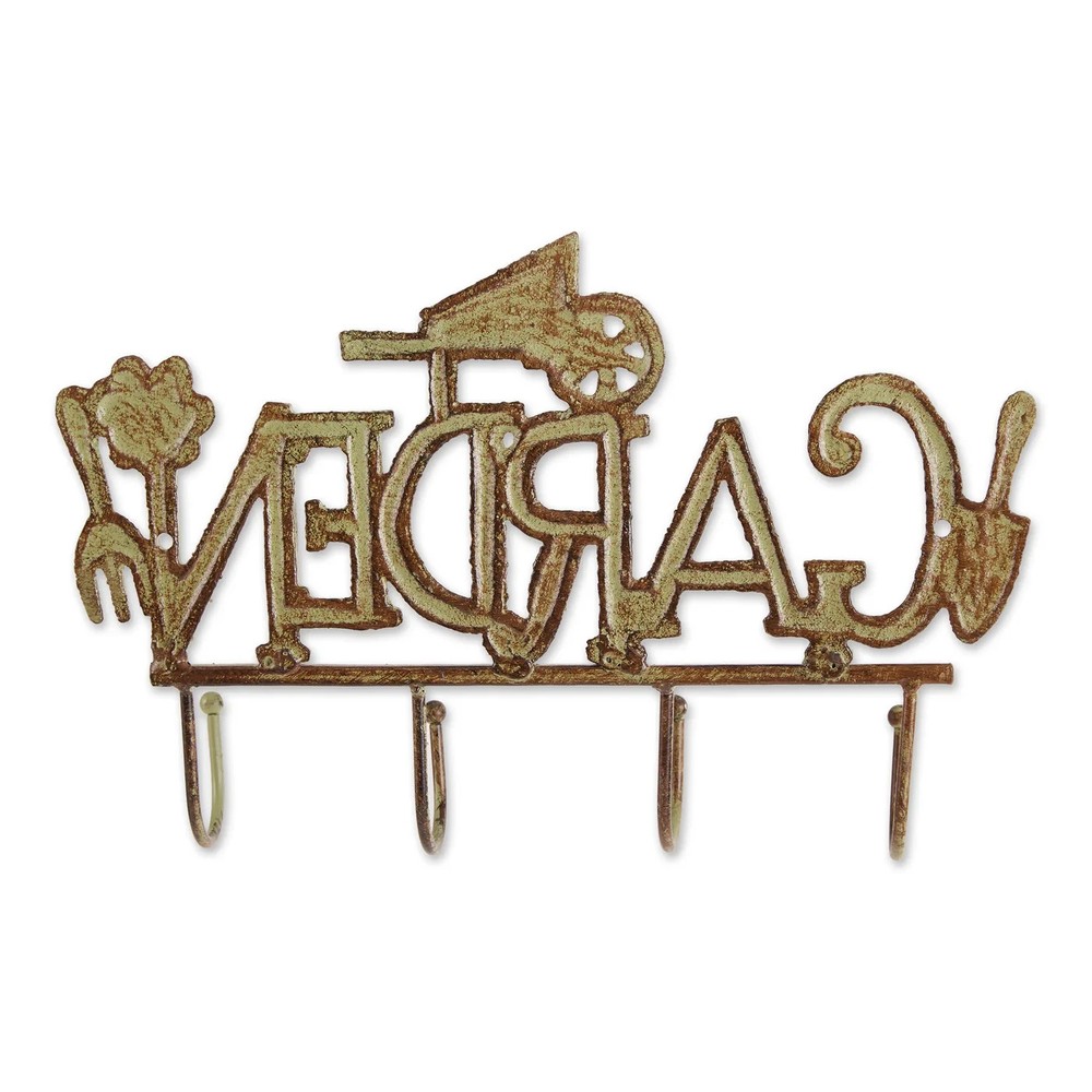 cast Iron Garden Sign Decorative Wall Hook