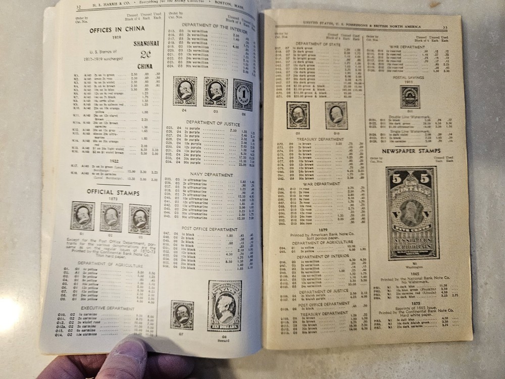 United States Stamps: U. S Possessions & British North America: H. E. Harris...