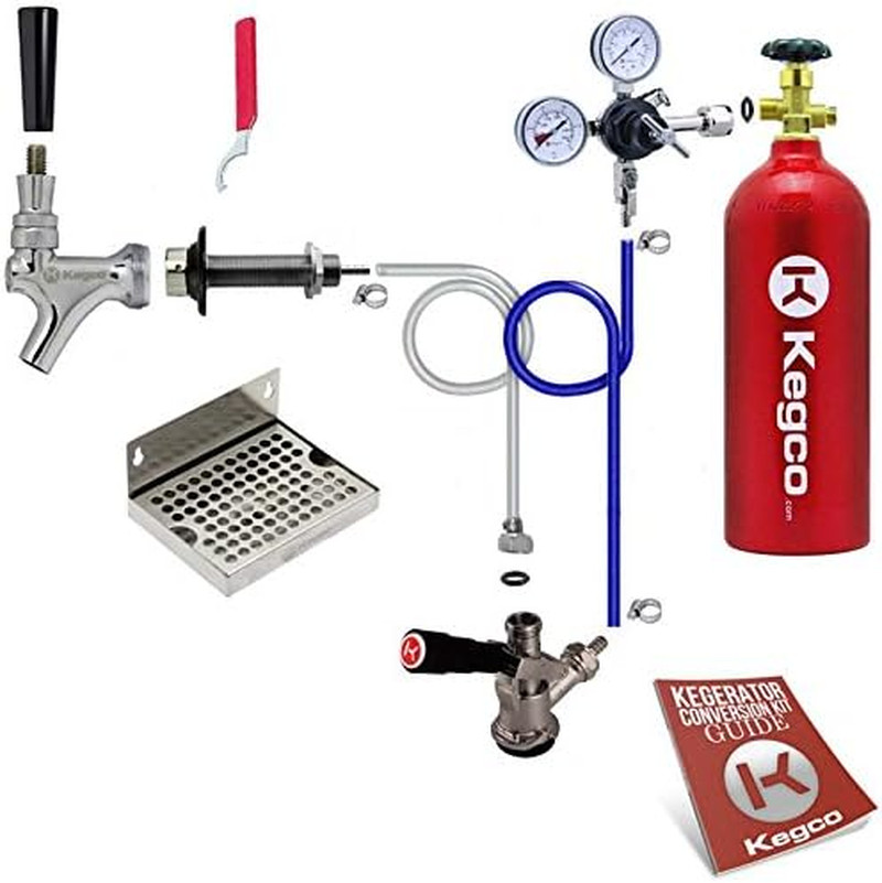 Premium Kegerator Conversion Kit with 5 Lb. CO2 Tank - Easy 1-Tap Setup