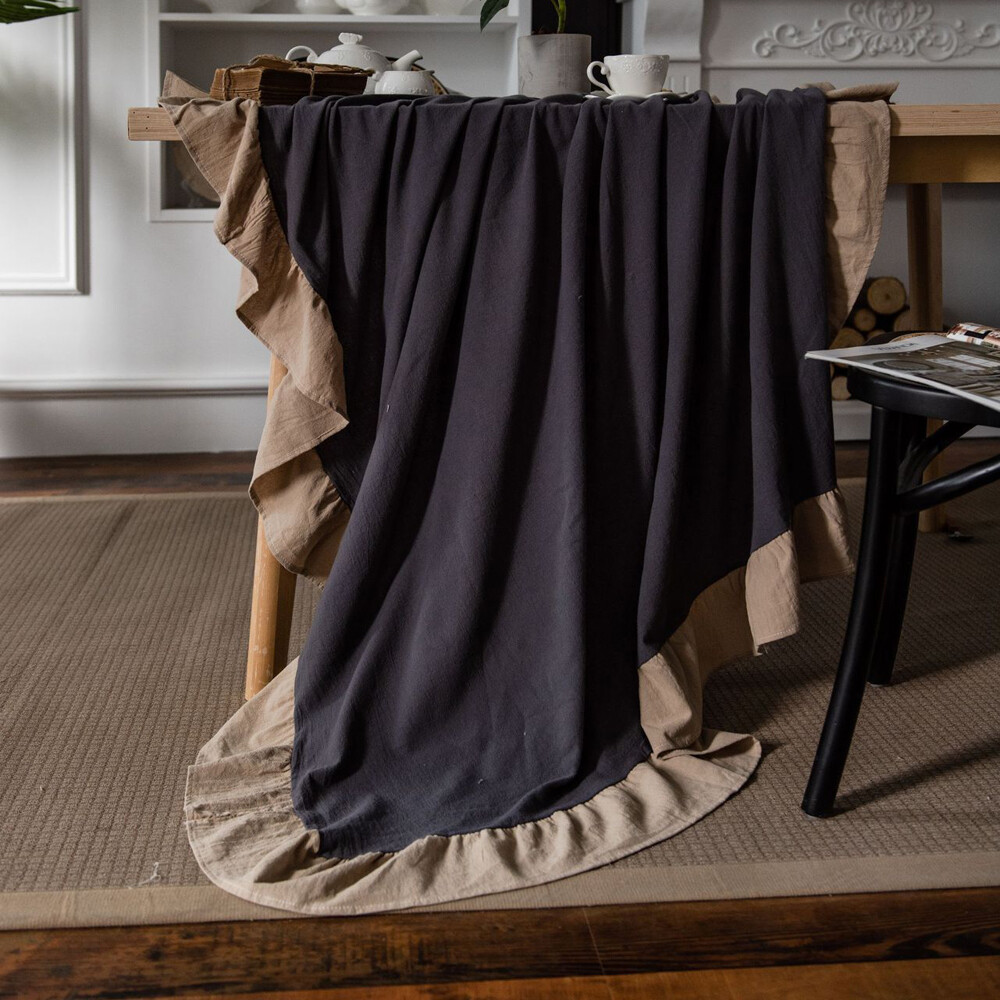 Dust-proof Rectangle Round Tablecloth for Kitchen Dining Room Table Cloth Cover