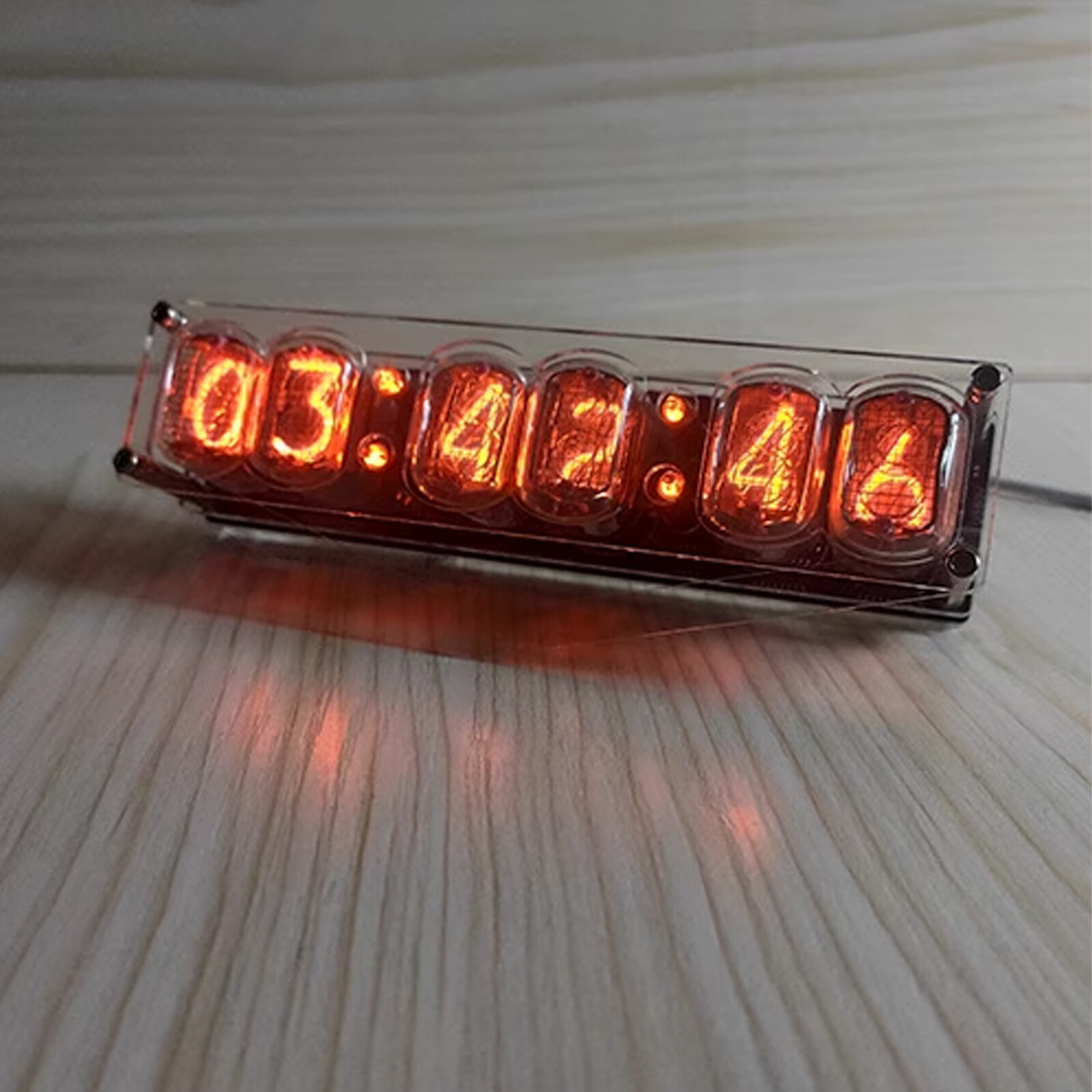 6-bit IN-12 Glow Tube Clock IN12 Nixie Clock Base Not Include Tube DC 5V