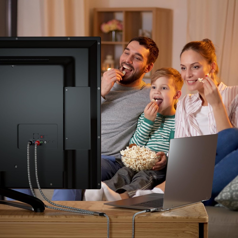 Liaoan USB C to 2RCA Stereo Adapter Cable, Type-C Audio Cable,...