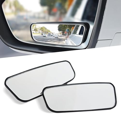 2 PCS Car Blind Spot Mirrors, Convex Wide-Angle Side View Mirrors, Adjustable