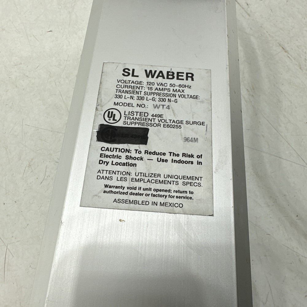 SL Waber Wave Tracker Noise & Surge Filter WT4 Untested